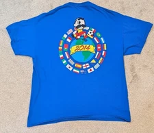 Natty Boh National Bohemian 2014 World Cup FIFA Soccer XL Blue T-Shirt Rare