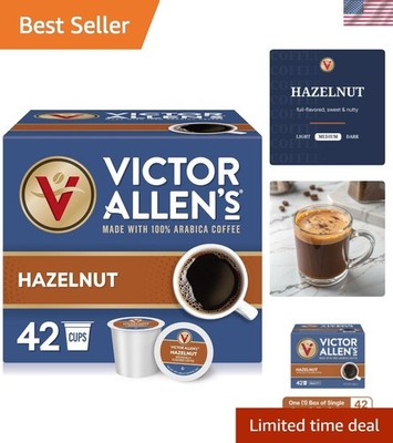 Hazelnut Flavored, Medium Roast, 42 Count, Single Serve Coffee Pods for Keuri...