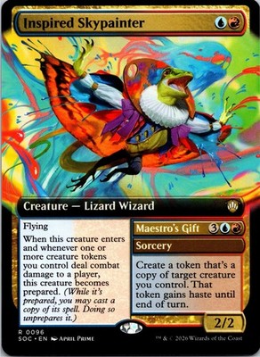 Inspired Skypainter (Extended Art) Commander: Secrets of Strixhaven 96 Near Mint