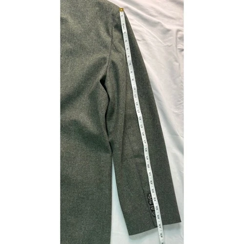 JF J Ferrar Mens Green Herringbone Wool Blend Topcoat Overcoat XXL NEW image 14