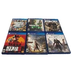 PS4 6 Game Lot - GTA V, Red Dead Redemption 2 Far Cry Primal Assassins creed
