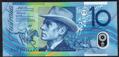 AUSTRALIAN BANKNOTE: 1993 $10 FRASER / EVANS POLYMER ISSUE LOOKS UNC #BN348 - Picture 2 of 2