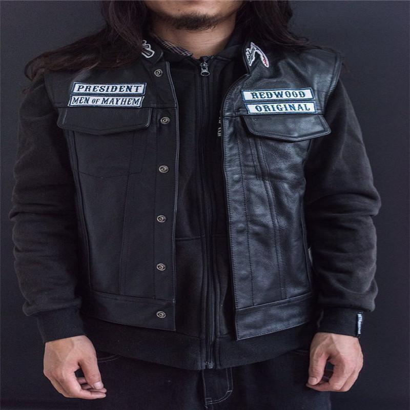 Sons Of Anarchy Officially Licensed Black Biker Vest with Reaper