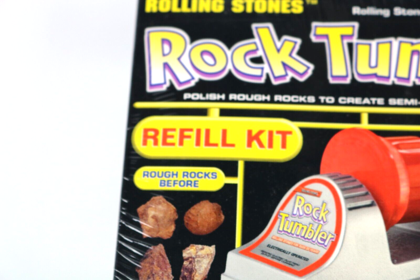 Rolling Stones Rock Tumbler Refill Kit Grit Polish SemiPrecious Stones