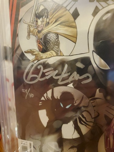 Symbiote Spider-Man: King In Black #1 Graded 9.6 Signed By Greg Land(24/40) - Picture 2 of 2