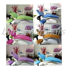 6 Colors Dental Waterproof PU Dentist Stool Headrest Unit Chair Cover Protector