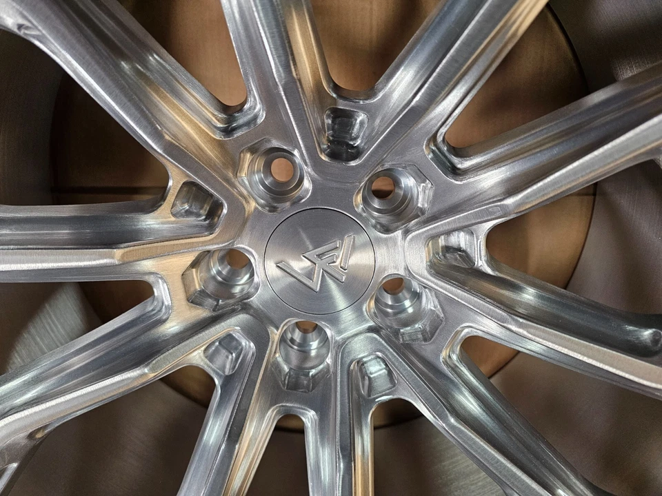 (CANTIDAD 1) Llanta West Forged HD200 gris cepillado 22x11 5x112 22 mm Foto 4 de 4