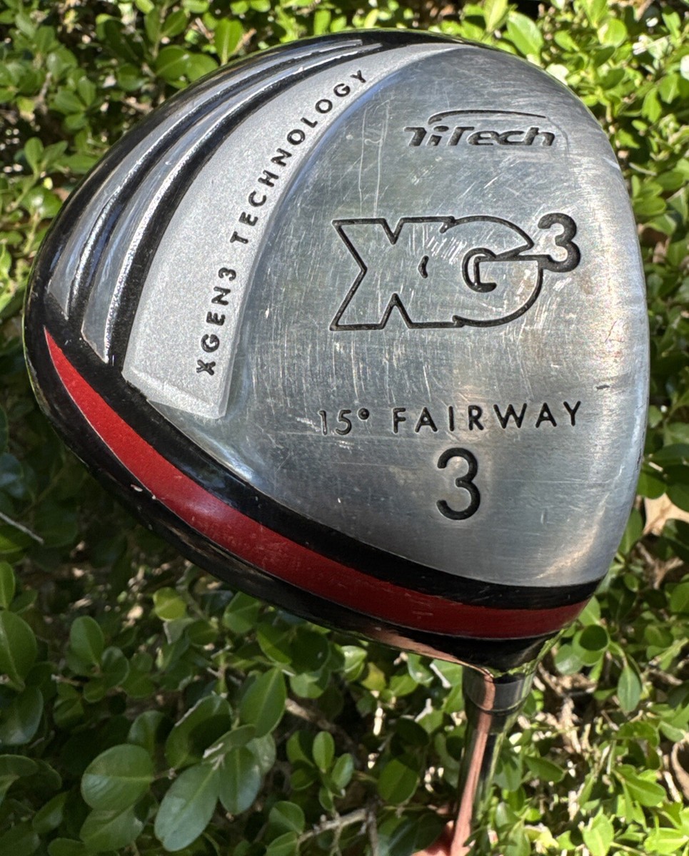 Nice TiTech XG3 #3 Fairway Wood 15* XGen3 Technology Steel Good