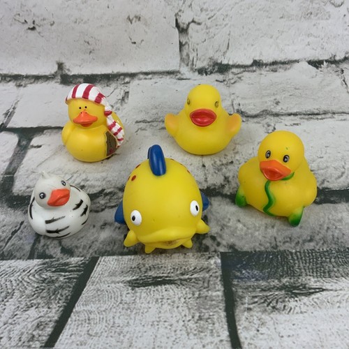 Rubber Duckie Badespielzeug Squirters gelb Entenfisch 5 Stück