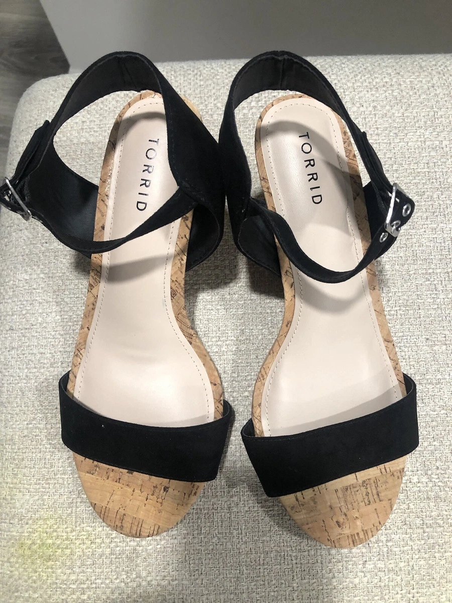 Torrid wedge shoes black Size 9w eBay