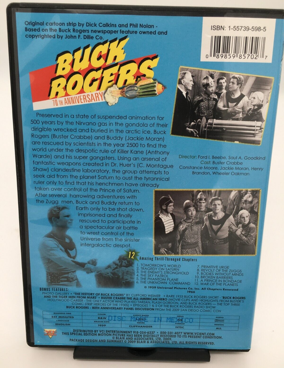Buck Rogers 70th Anniversary Edition - 2 Disc DVD - Good Condition