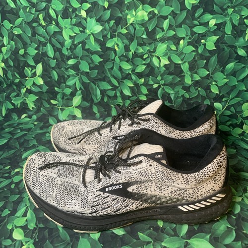 Brooks Size 10 Men’s Adrenaline GTS 21 1103491D135 Running Shoes Black White - Picture 6 of 12