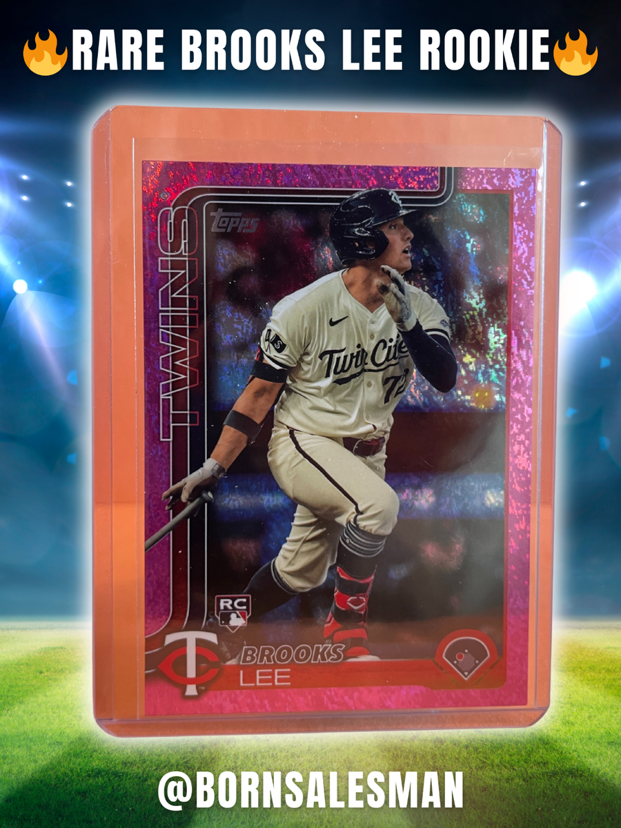 🌟 Brooks Lee 2025 Topps Series 1 Pink Holofoil SP Rookie