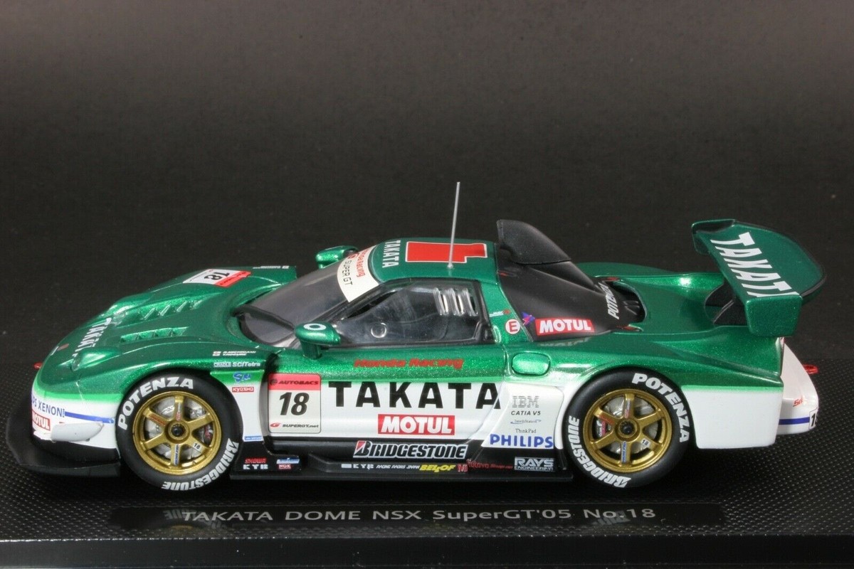 EBBRO 43690 1:43 SCALE TAKATA DOME HONDA NSX SUPER GT 2005 #18 DIE