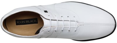 NEW! FootJoy [12] EXTRA-WIDE ICON Black Men's Spikes Golf Shoes