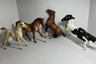 Breyer Horses Pre-owned Lot Of 4. Three Are Marked Breyer. Mixed Breeds Read
