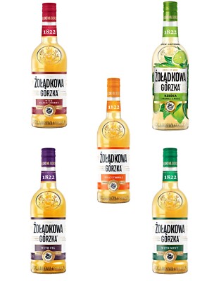 Zoladkowa Gorzka Wodka Traditional/Mint/Black Cherry/FIG/Lime&Mint Polska 
