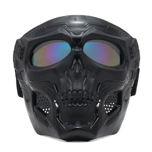 Skull Windproof Motorcycle Goggles Motorbike Helmet Riding Glasses Face Mask ATV - Picture 4 of 30