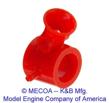 COX ENGINE .09 Medallion VENTURI Carburetor Mount Red nylon MECOA #86-c0902
