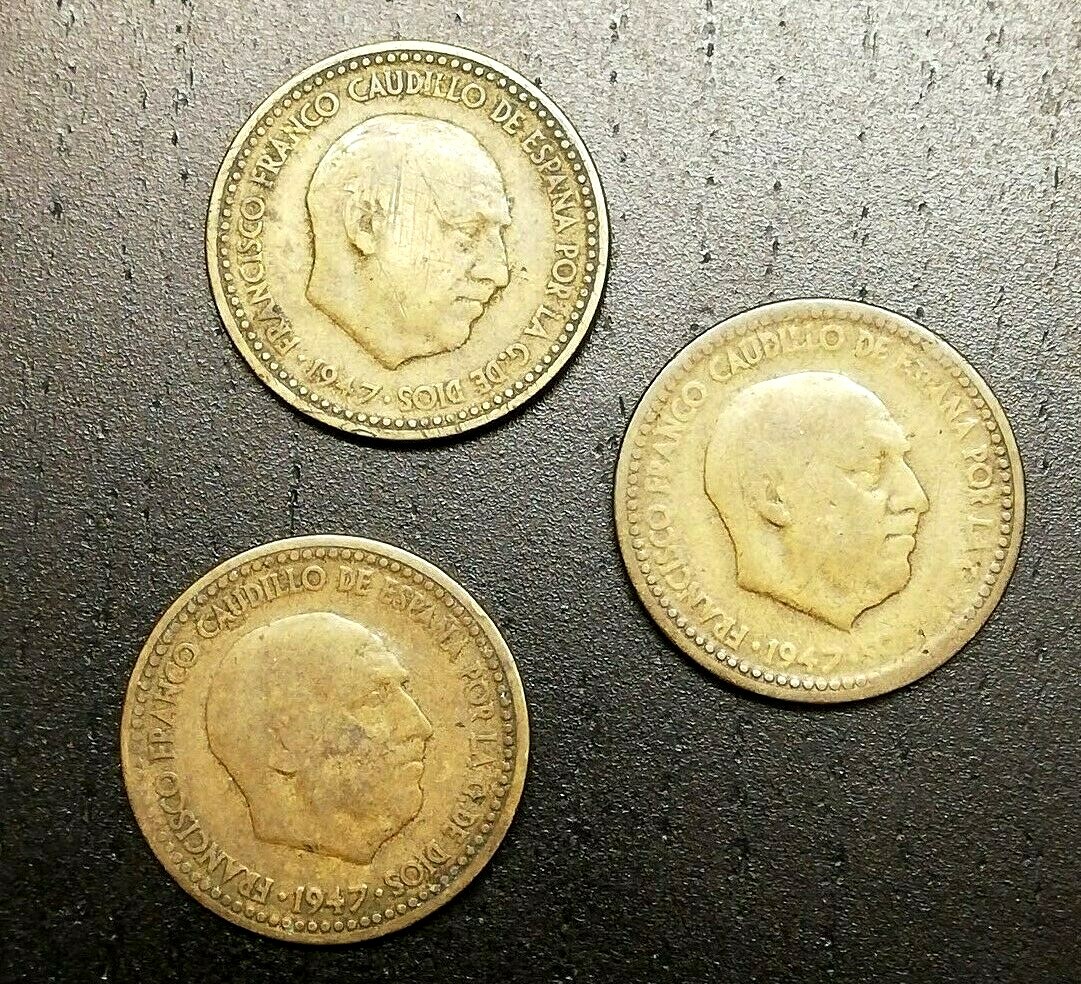 1 Peseta 1947 54 Spain Currency Madrid Scarce Condition Spanish Franco 3] |  eBay UK