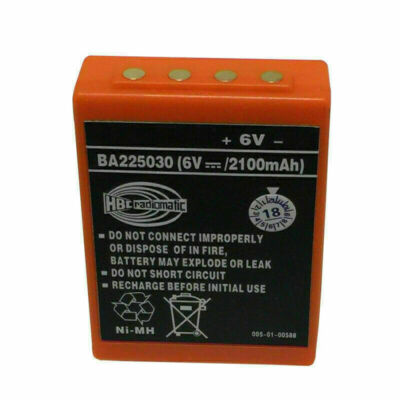 1x Remote Control 2100mAh Battery For HBC Pump Truck BA225030 6V Ni-Mh Battery