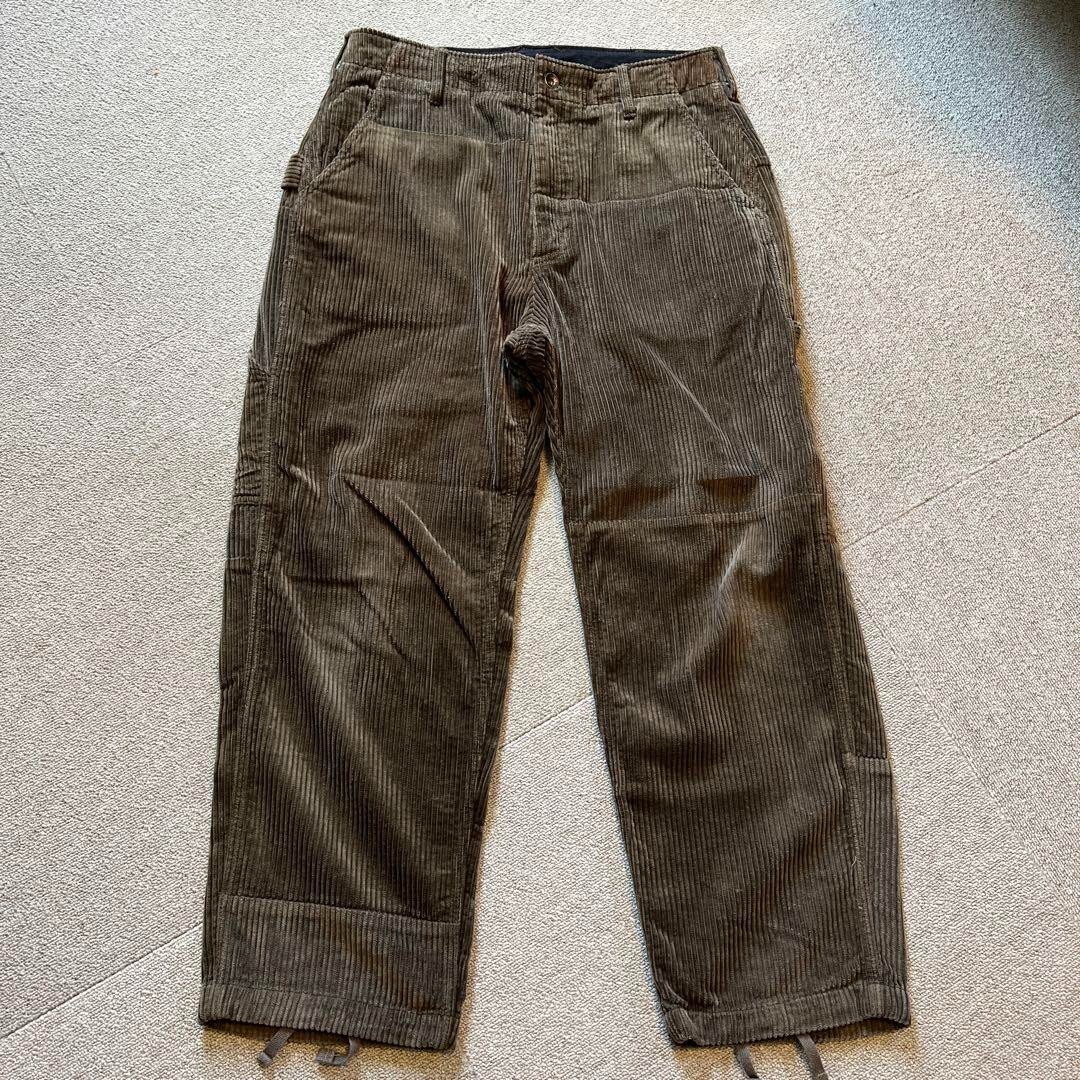 ENGINEERED GARMENTS corduroy painter PANTS 100% Cotton Olive ENGINEERED GARMENTS corduroy painter PANTS 100% Cotton Olive