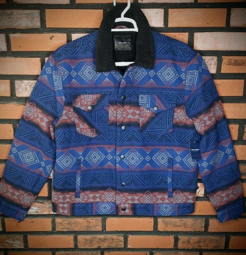 Native Pattern Sherpa Trucker Jacket 