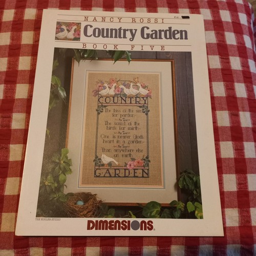π Dimensions #140 Nancy Rossi Country Garden Cross Stitch pattern vtge book 5