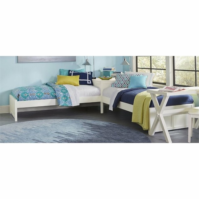 l shaped twin bed set