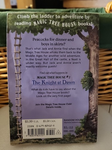 Magic Tree House # 2 The Knight at Dawn by Mary Pope Osborne (1993,... - Picture 2 of 2
