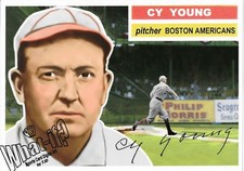 Cy Young Photo Artwork Boston Americans Red Sox Photo Art 10x7 Baseball Artwork 