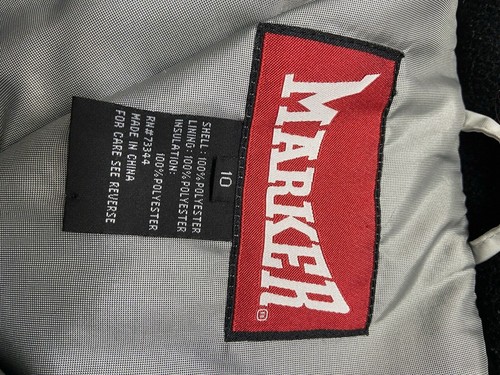 MARKER Silver and black Ski Snowboard Jacket Womens Size 10 EUC No Damage - 第 10/12 張圖片