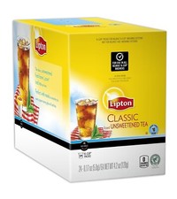 Lipton 24 Count Classic Unsweetened Fresh Brew Iced Tea Pack of 4
