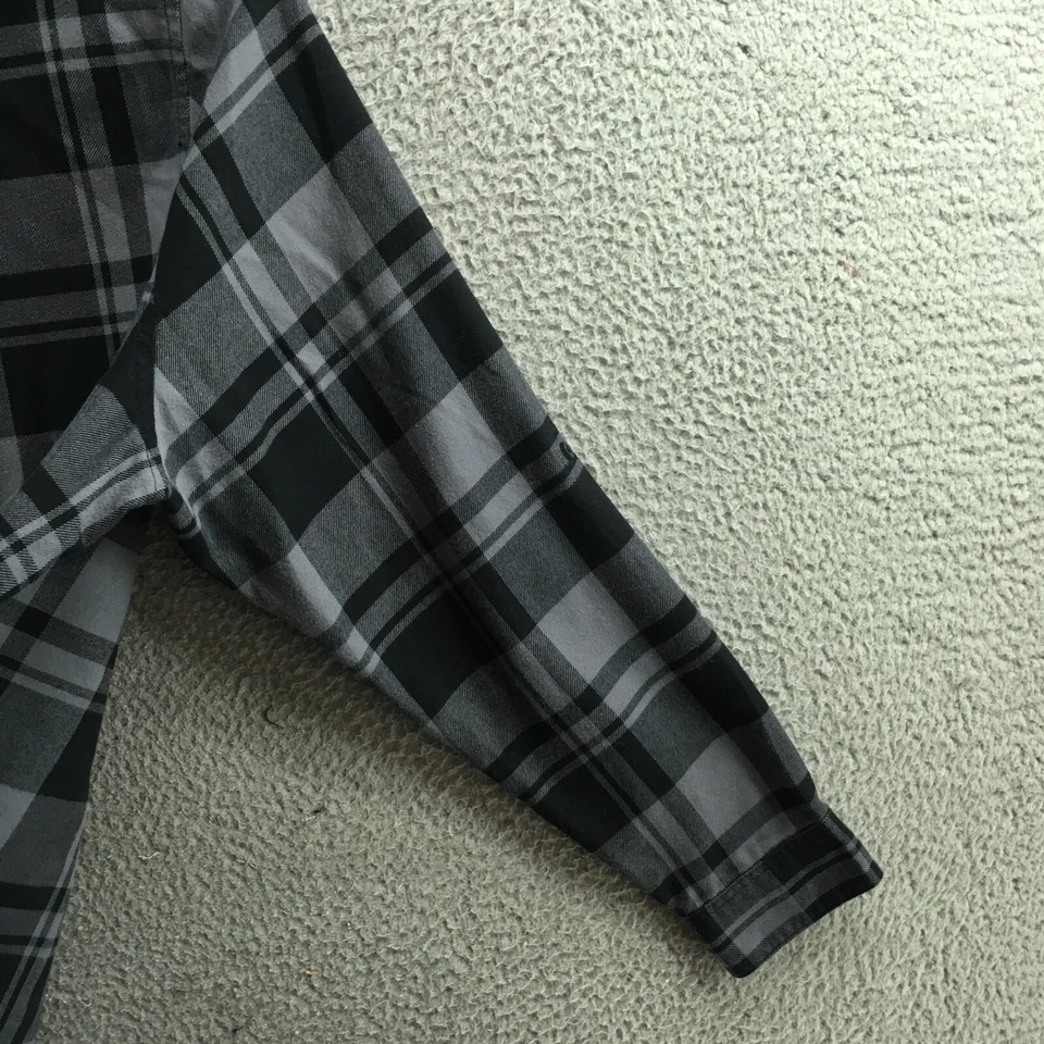 Camisa Arctic Cat Port Authority para mujer XXL gris a cuadros acogedora manga larga abotonada Foto 4 de 4