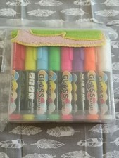 Chalk Liquid Markers - bright colors with towel, 2 sets 16 markers chisel tip