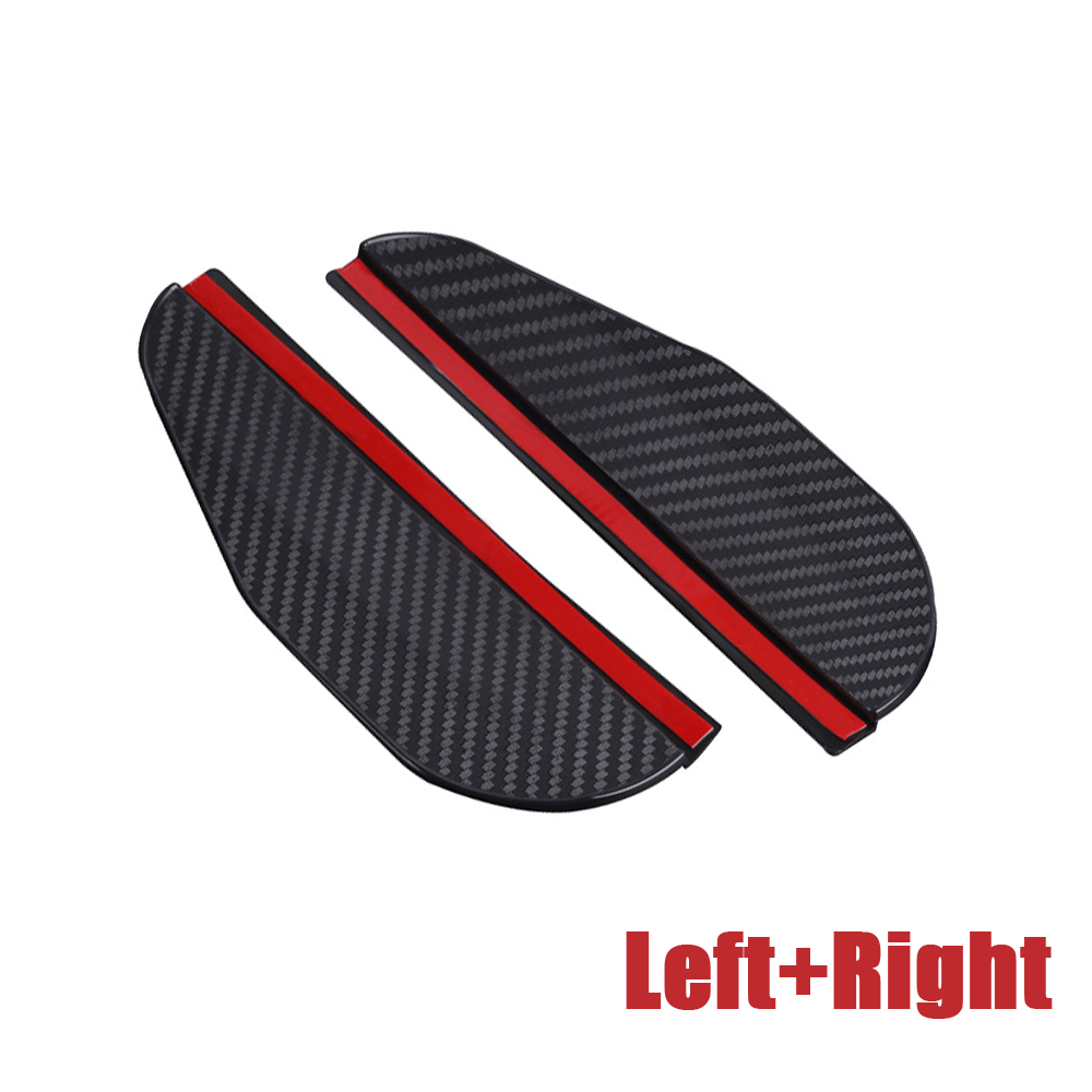 2pcs Carbon Fiber Car Side Mirror Rain Guards – Waterproof Accessories  