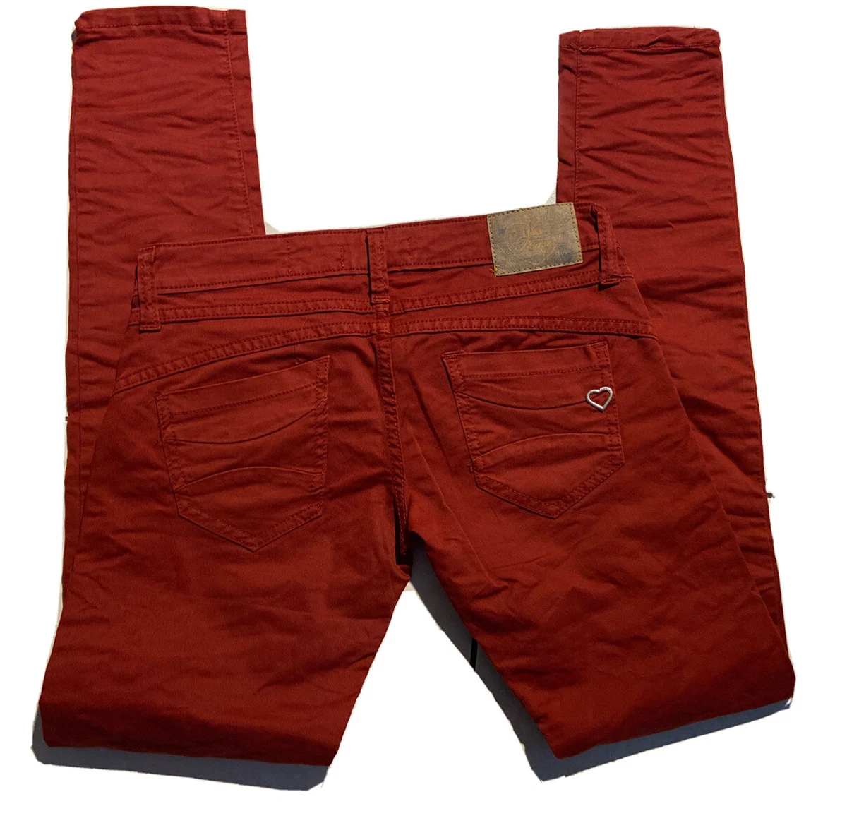 Pantalon slim bordeaux online femme