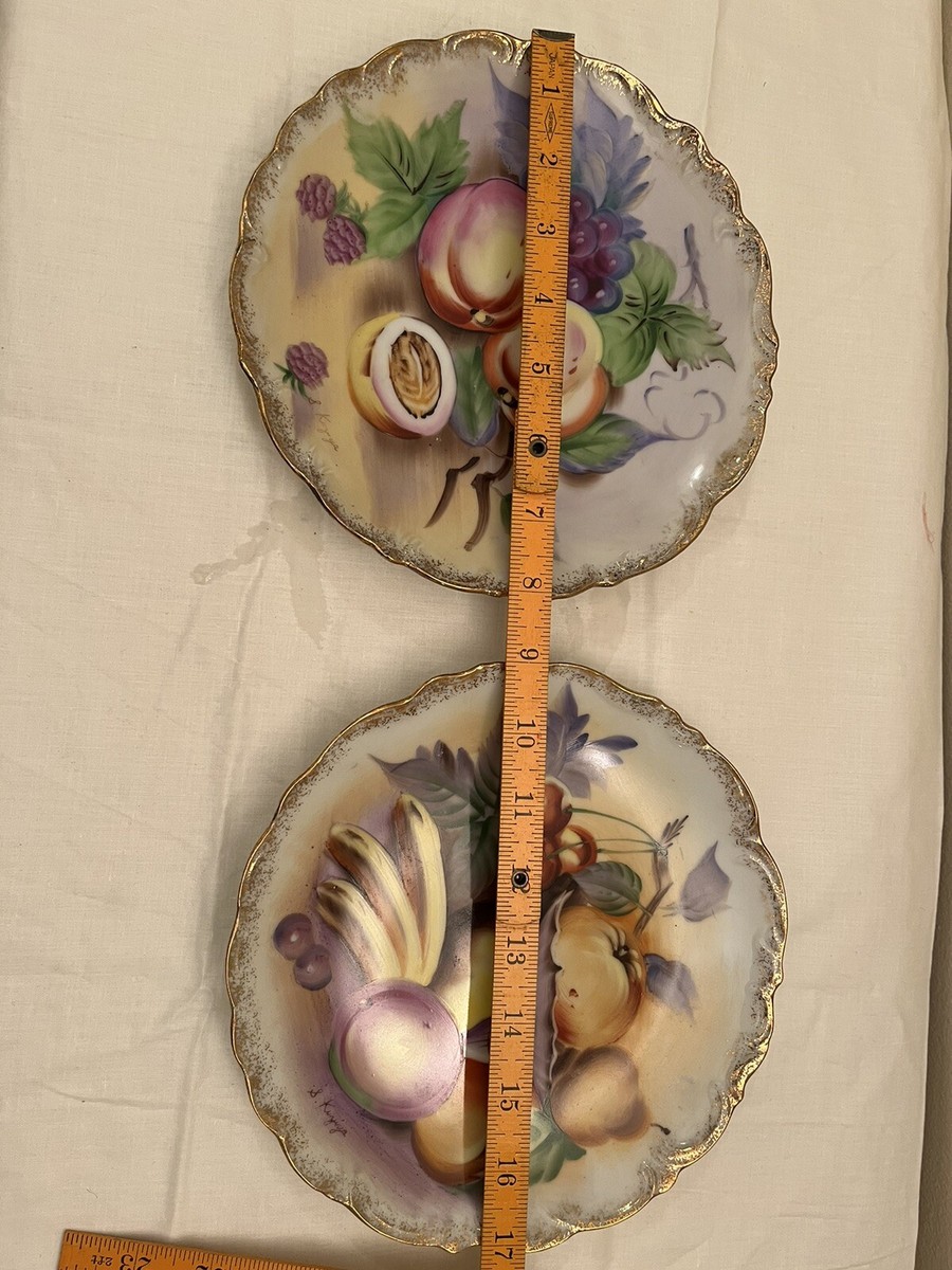 Set of Vintage Hand Painted S. Kuzuya Fruit Plate 8