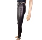 Spanx Faux Leather Croc Shine Animal Print Brown Casual Leggings Size Medium — photo 3