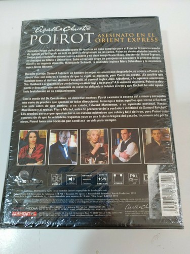 Asesinato en el Orient Express Agatha Christie Poirot - Libro + DVD Nuevo - Imagen 3 de 5