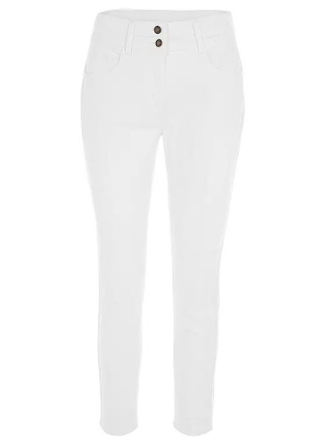 Kaleidoscope Feel Good Size 14 Skinny Crop Jeans Casual Holiday Summer £36 - Picture 2 of 5