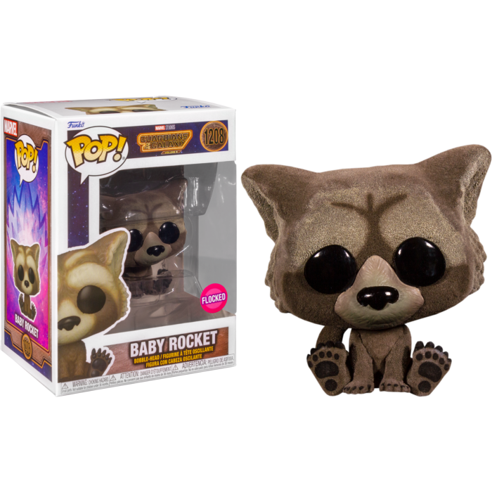 Guardians of the Galaxy Vol. 3 - Baby Rocket Flocked Pop! Vinyl