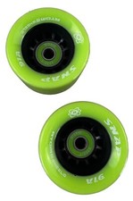 Set Of 2 91A Snap Atom Quad Skate Wheels with abec-7 bearings USED REPLACEMENTS
