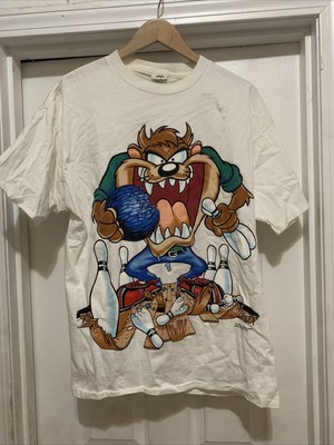 VTG 1995 Looney Tunes Taz bowling, rare, Tasmanian Devil T Single 