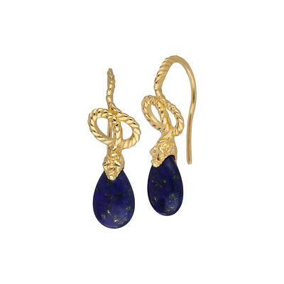 ECFEW  Lapislazuli Winding Snake Ohrhänger