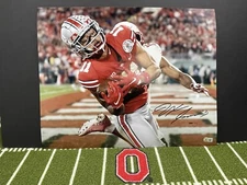 JAXON SMITH-NJIGBA SIGNED OHIO STATE BUCKEYES 16X20 ROSE BOWL CATCH BECKETT COA