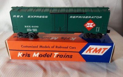 VTG KMT-Kris Model Trains REA Reefer REX 6100 Green O Gauge Train Box Car