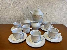 jlmenau  DDR Kaffeeservice Mocca  5 Personen Barock Rarität