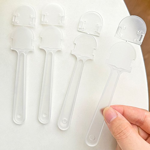 100Pcs Transparent Hand Fan Handle Portable Mini Fan Handle DIY Fan Accessories' - Picture 11 of 14