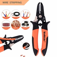 Electric Wire Crimping Tool Multi-Tool Cable Stripper Cutter Crimper Pliers